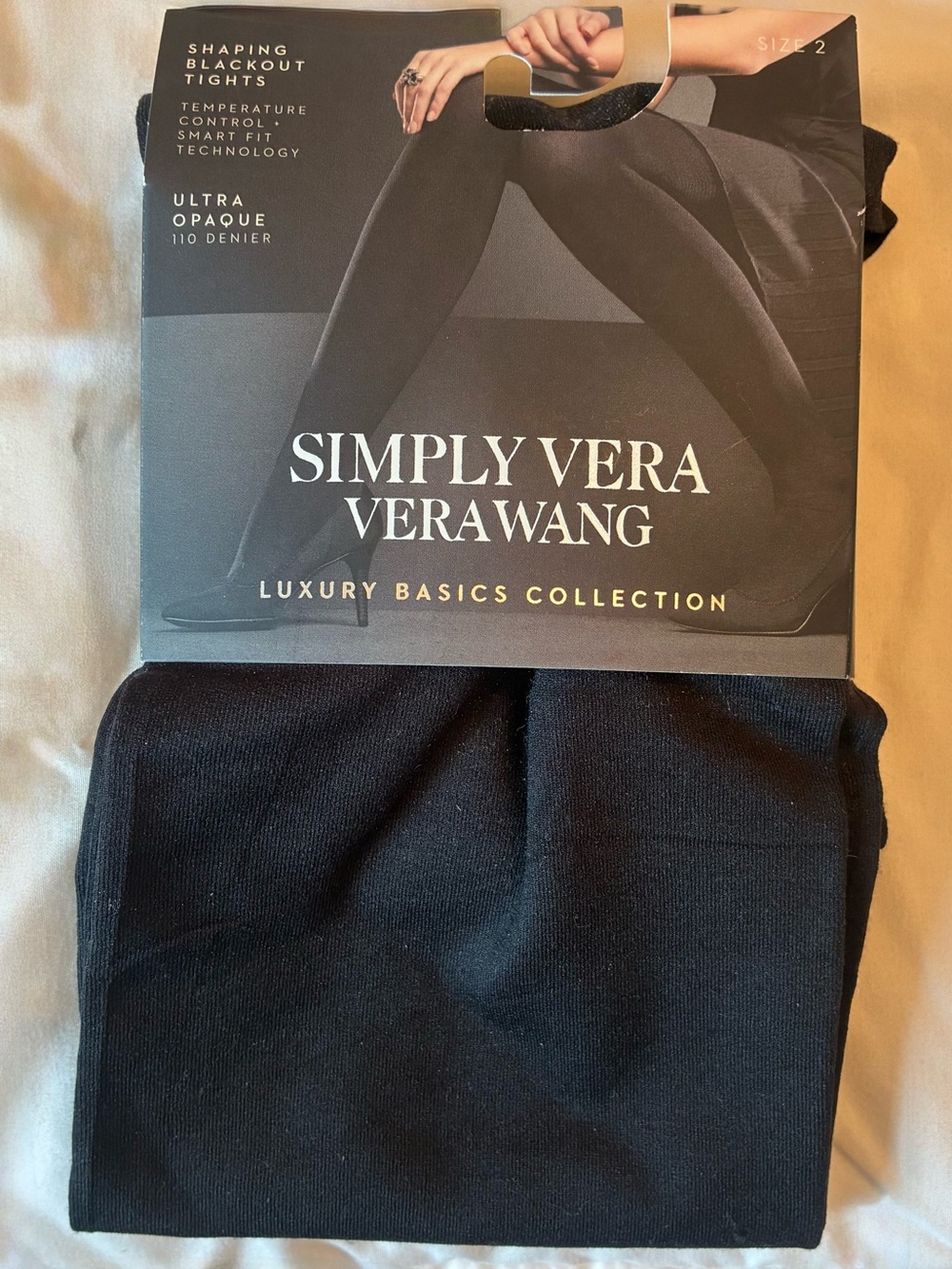 Simply Vera Vera Wang Luxury Basics Shaping Blackout Tights – Size 2 – NWT